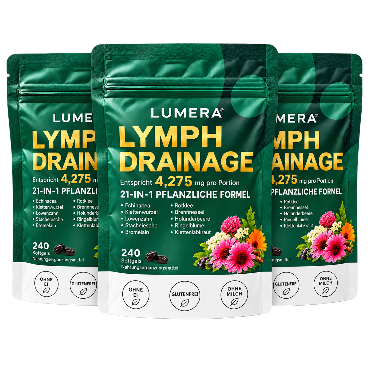 Lumera Lymph-Drainage Softgels.
