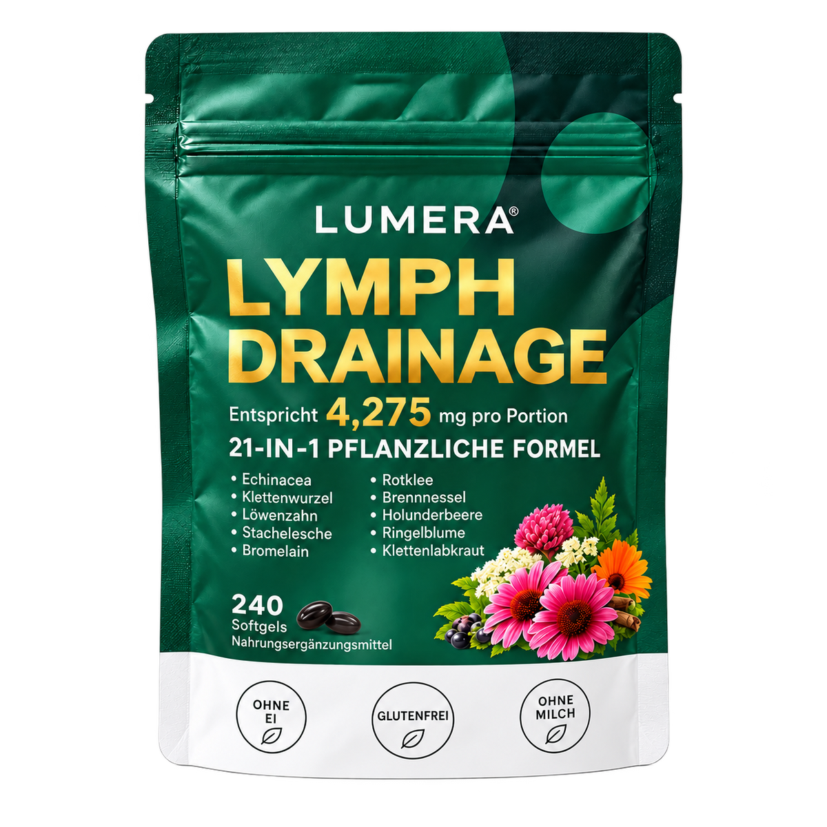 Lumera Lymph-Drainage Softgels.